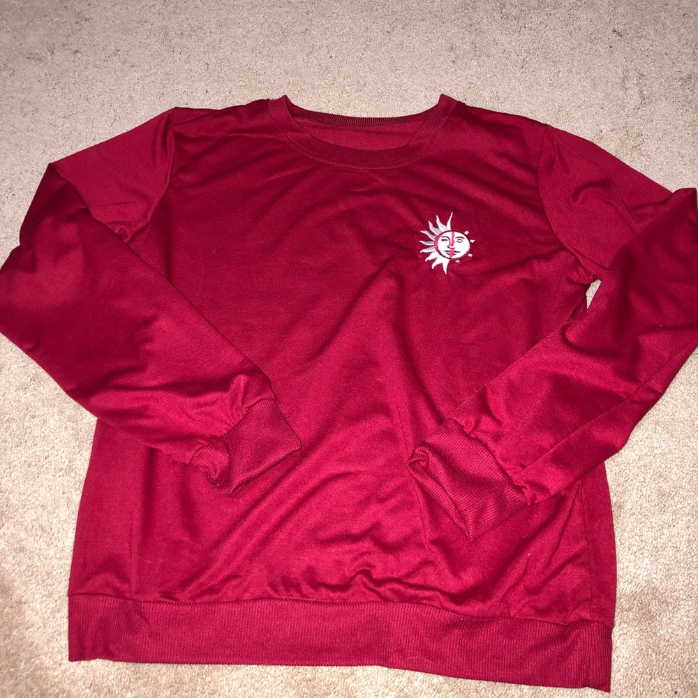 Red long sleeve shirt